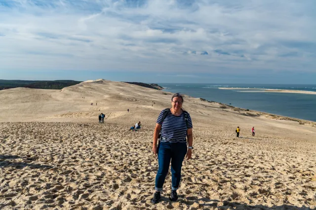 Die Mächtige Dune Du Pilat An Der Atlantikküste Bei